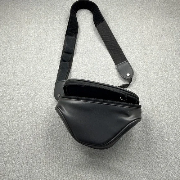 SLR Camera Bag/Case Black Shoulder Strap Photography Old School Carrying Bag - Picture 6 of 8